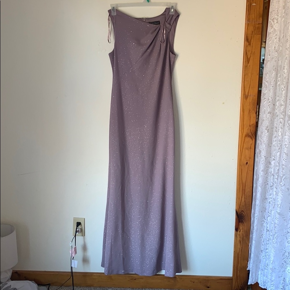 Long light purple dress